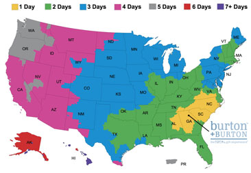 FedEx Shipping Information Map FedEx Shipping Information Map