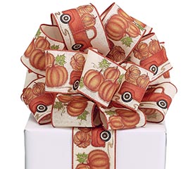 RIBBON #40 AUTUMN TRUCK WITH PUMPKINS