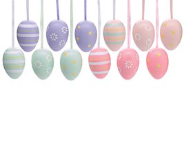 ASTD EGG ORNAMENTS IN NET BAG