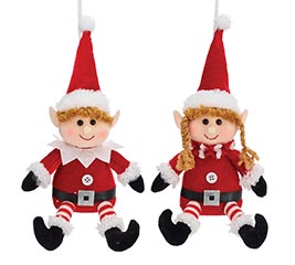 DECOR PLUSH BOY AND GIRL ELVES