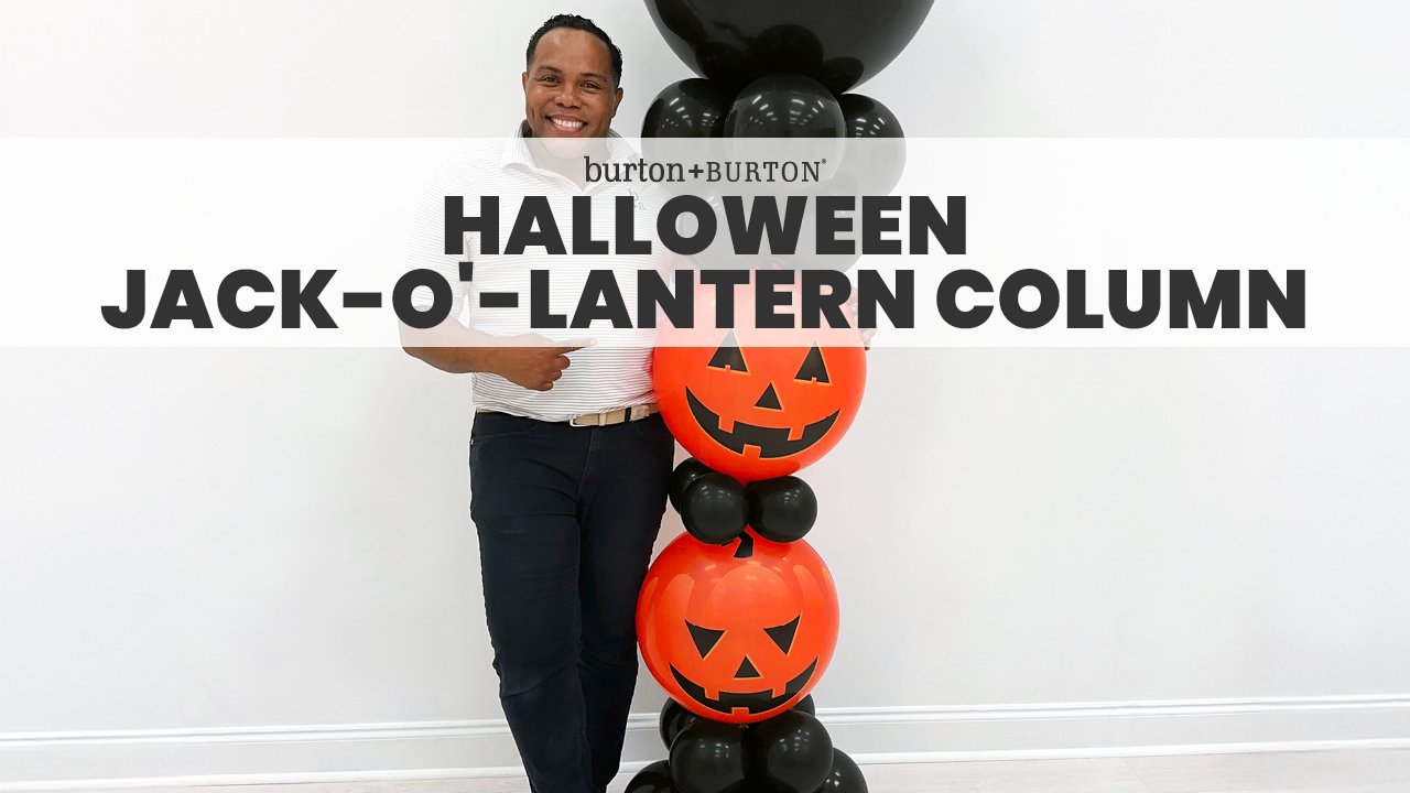 Halloween Jack-o'-lantern Column
