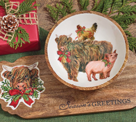 animals design on plate
