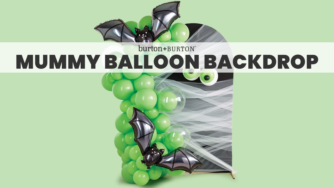 Mummy Balloon Backdrop