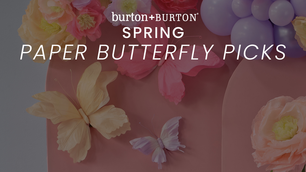 Spring Paper Butterfly Picks