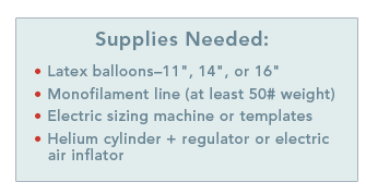 Supplies needed for Balloon Arches