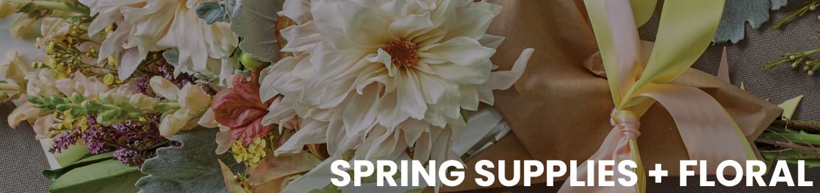 spring supplies and floral